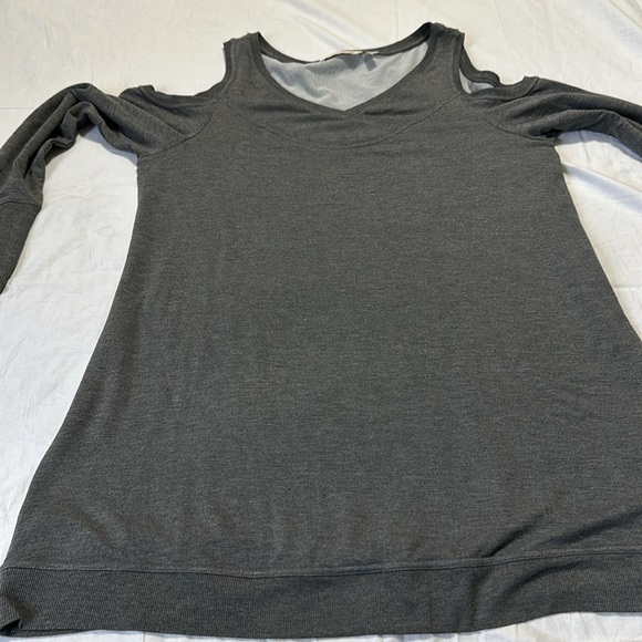 Soft Surroundings Womens Cortese Tunic Pullover Gray Soft Stretchy Size Medium - Picture 3 of 7